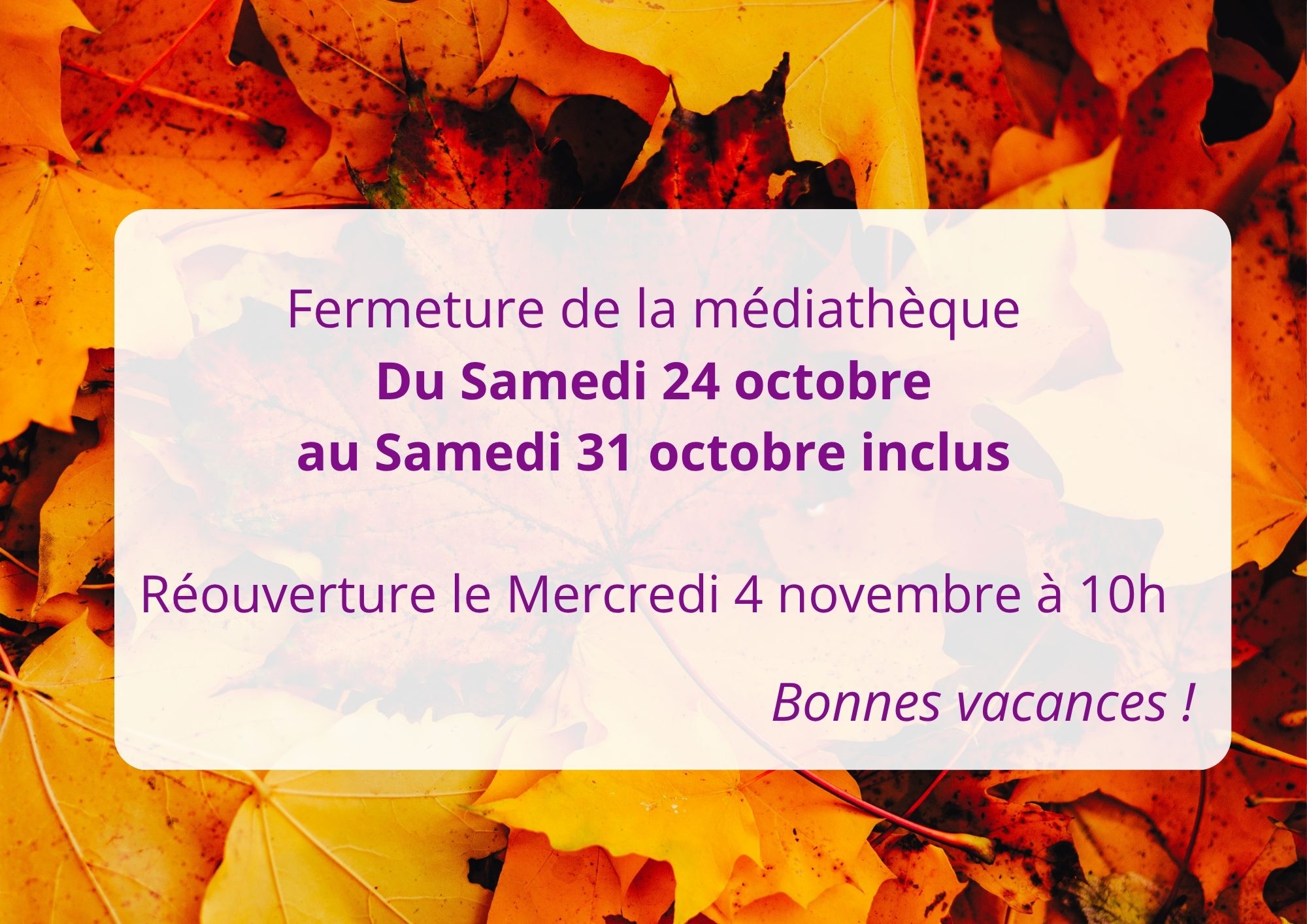 vacances automne